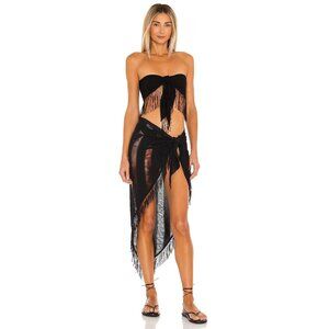 Beach Bunny Haute Summer Top in Black One Size New Womens Tank Cropped